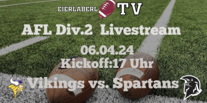 Beitragsbild des Blogbeitrags Division 2 LIVE: Vienna Vikings 2 vs. Weinviertel Spartans 