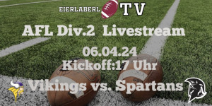 Beitragsbild des Blogbeitrags Division 2 LIVE: Vienna Vikings 2 vs. Weinviertel Spartans