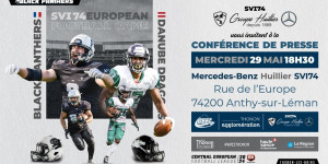 Beitragsbild des Blogbeitrags CEFL Semifinale LIVE: Thonon Black Panthers vs. Danube Dragons