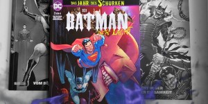 Beitragsbild des Blogbeitrags (Rezension- Werbung) Der Batman, der lacht Sonderband 3: Zwei gegen die Finsternis von Joshua Williamson, Paul Jenkins