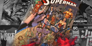 Beitragsbild des Blogbeitrags (Rezension – Werbung) Superman Sonderband – Clark Kent ist Superman von Brian Michael Bendis, Greg Rucka, Matt Fraction