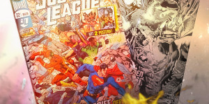 Beitragsbild des Blogbeitrags (Rezension – Werbung) Justice League 22: Angriff der Supermen! von Robert Venditti