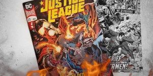 Beitragsbild des Blogbeitrags (Rezension – Werbung) Justice League 23: Keiner stoppt den Eradicator! von Robert Venditti