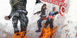 Beitragsbild des Blogbeitrags (Rezension – Werbung) Falcon & Winter Soldier von Ed Brubaker, Nick Spencer, Rick Remender und Stan Lee