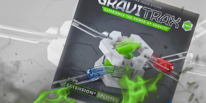 Beitragsbild des Blogbeitrags (Family-Rezension – Werbung) Gravitrax Pro Erweiterung Splitter von Ravensburger