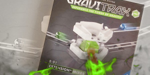 Beitragsbild des Blogbeitrags (Family-Rezension – Werbung) Gravitrax Pro Erweiterung Mixer von Ravensburger