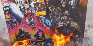 Beitragsbild des Blogbeitrags (Rezension – Werbung) Batman – Death Metal 1 von Scott Snyder 