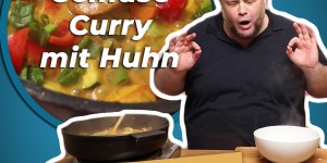 Beitragsbild des Blogbeitrags Gemüse Curry mit Huhn Rezept von Sascha Huber 