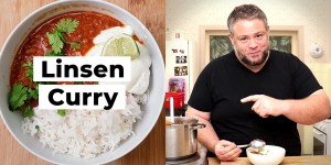 Beitragsbild des Blogbeitrags Berglinsen Curry – Rezept Video 