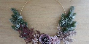 Beitragsbild des Blogbeitrags DIY: weihnachtlicher Wandkranz 