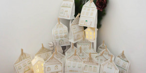 Beitragsbild des Blogbeitrags DIY: Adventskalender Häuser 