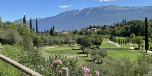 Beitragsbild des Blogbeitrags Gardasee – Golf Bogliaco: Idylle auf engen Bahnen 100 Meter über dem See 