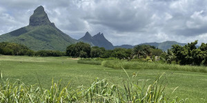 Beitragsbild des Blogbeitrags Mauritius – Tamarina Golf Club: das „Matterhorn von Mauritius“, ein tosender Wildbach und zuweilen ein Affenzirkus 