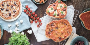 Beitragsbild des Blogbeitrags Pizza ohne Hefe: Für die ganze Familie 