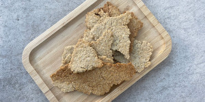 Beitragsbild des Blogbeitrags Brotdosen-Hacks: Schnelle Haferflocken-Cracker