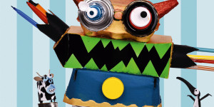 Beitragsbild des Blogbeitrags Bastelbuch: Schrottroboter, juchhe!