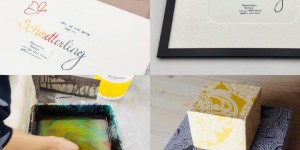 Beitragsbild des Blogbeitrags Rückblick: Kalligrafie & Geschenkschachtel-Workshop 