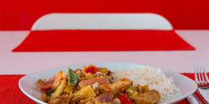 Beitragsbild des Blogbeitrags Vegane-Chinapfanne