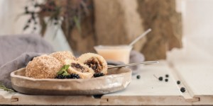Beitragsbild des Blogbeitrags Maroni-Schoko-Knödel.