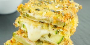 Beitragsbild des Blogbeitrags Zucchini Cordon Bleu Rezept – Knuspriger Low Carb Genuss
