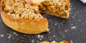 Beitragsbild des Blogbeitrags Gesunder Apfelkuchen ohne Zucker – Fitness Rezept