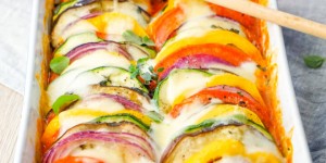 Beitragsbild des Blogbeitrags Ratatouille aus dem Ofen – Gesundes und leckeres Low Carb Rezept