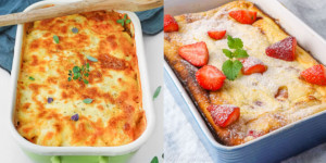Beitragsbild des Blogbeitrags Kalorienarme Aufläufe zum Abnehmen: 7 Auflauf-Rezepte mit wenig Kalorien