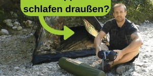 Beitragsbild des Blogbeitrags Prepper schlafen draußen? – Overnighter am Fluss