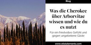 Beitragsbild des Blogbeitrags Friedvolles Gefühl: Wie verwende ich Arborvitae, Lebensbaum?