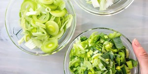 Beitragsbild des Blogbeitrags How to cut Leeks
