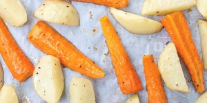 Beitragsbild des Blogbeitrags Oven Roasted Potatoes and Carrots Recipe
