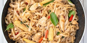 Beitragsbild des Blogbeitrags Thai Drunken Noodles Recipe (pad kee mao)