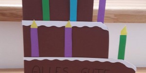 Beitragsbild des Blogbeitrags Kuchen Geburtstagskarte 