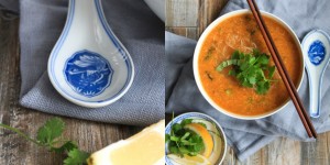 Beitragsbild des Blogbeitrags Rezept: Schnelle Thaisuppe für den großen Hunger (vegan) 