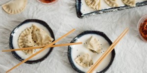Beitragsbild des Blogbeitrags Rezept und Rezension: Gogi Mandu – koreanische Teigtaschen aus “Kimchi Princess” 