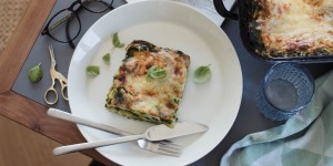 Beitragsbild des Blogbeitrags Rezept: Schnelle Spinatlasagne (vegetarisch) 