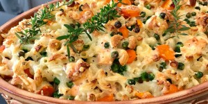 Beitragsbild des Blogbeitrags Dinkelnudel - Fisch - Auflauf