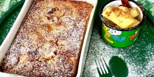 Beitragsbild des Blogbeitrags Apfel-Dinkel-Rahmauflauf