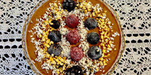 Beitragsbild des Blogbeitrags Buchweizen - Schoko - Porridge