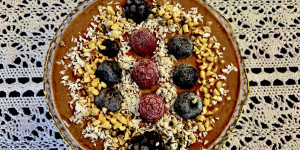 Beitragsbild des Blogbeitrags Buchweizen - Schoko - Porridge