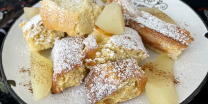 Beitragsbild des Blogbeitrags Buchweizen-Topfen-Schmarren (Low Carb)