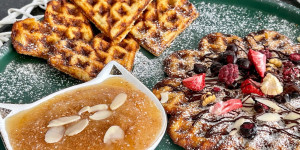 Beitragsbild des Blogbeitrags Waffeln (Low Carb) ❤️❤️❤️