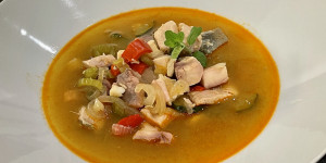 Beitragsbild des Blogbeitrags Paprizierte Fischsuppe 