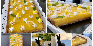 Beitragsbild des Blogbeitrags Zitronen-Tarte (no bake, vegan und low carb)