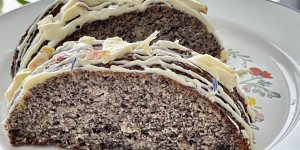 Beitragsbild des Blogbeitrags Birne-MohnKuchen