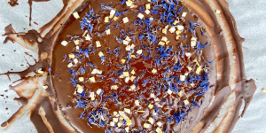 Beitragsbild des Blogbeitrags Schokotraum Mangostreusel (lowcarb, glutenfrei, vegan)