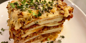 Beitragsbild des Blogbeitrags Kohlrabi-Lasagne ❤️