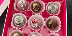 Beitragsbild des Blogbeitrags Fruchtig gefüllte Pralinen❤️