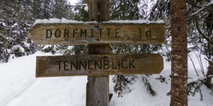 Beitragsbild des Blogbeitrags Winterwandern und Rodeln in Werfenweng