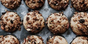 Beitragsbild des Blogbeitrags Apfel-Karotten-Nussmuffins